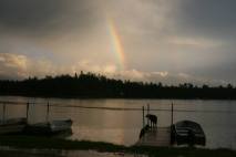 Double Rainbow on Island Lake July 2015